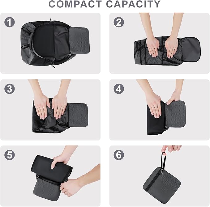 Lightweight Hiking Backpack 18L Packable Foldable Small Daypack Collapsible - Image 8