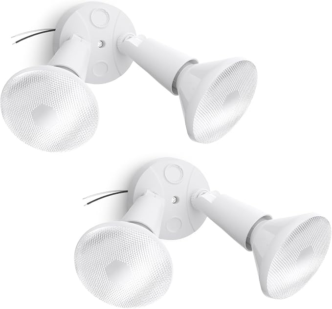 Onforu 2-Pack Adjustable Twin PAR Holder, Outdoor Flood Light Fixture Max 300W by Onforu