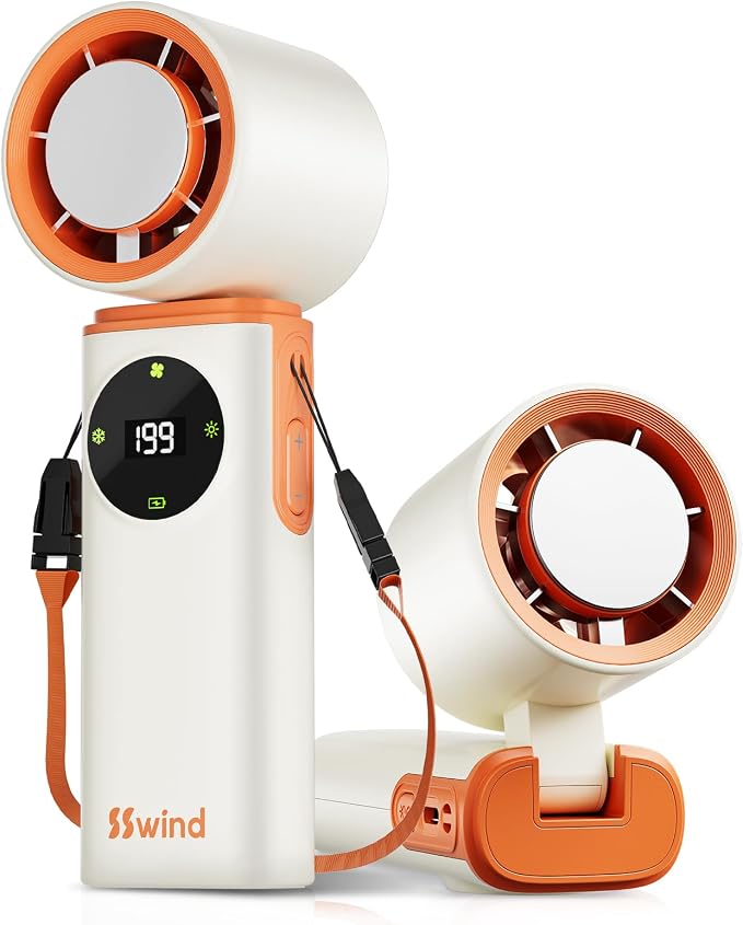 6000mAh Portable Handheld Fan by SSWind
