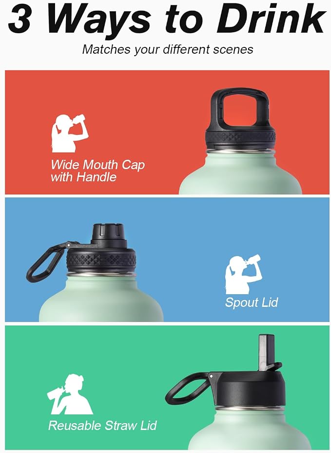 Half Gallon Water Bottle Insulated - Image 5