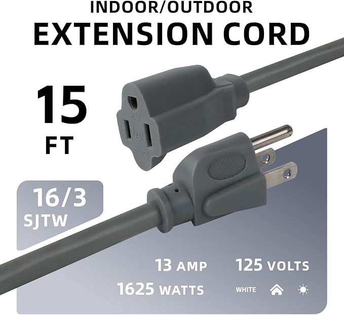 EP 15 Ft Outdoor Extension Cord - Image 2
