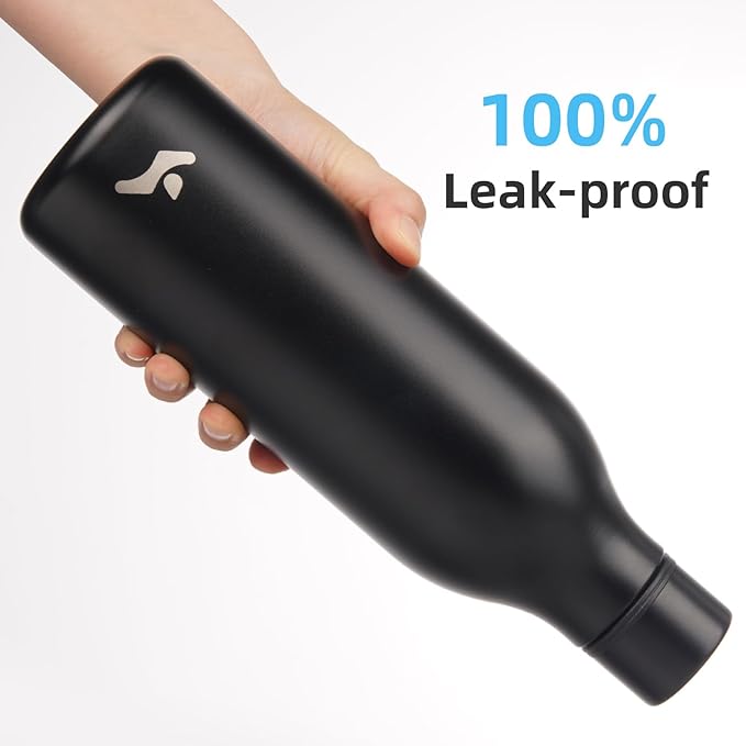 Insulated Water Bottle with Strap, 25 oz Double Wall Stainless Steel Vacuum - Image 5