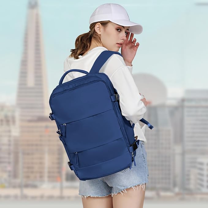 coowoz Large Travel Backpack For Women Men, Carry On Backpack Flight Approved - Image 8