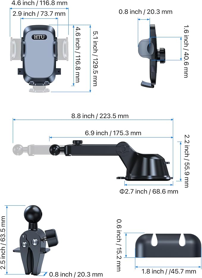 【98+LBS Strongest Suction & Military-Grade】Ultimate Car Phone Mount【Patent & - Image 9