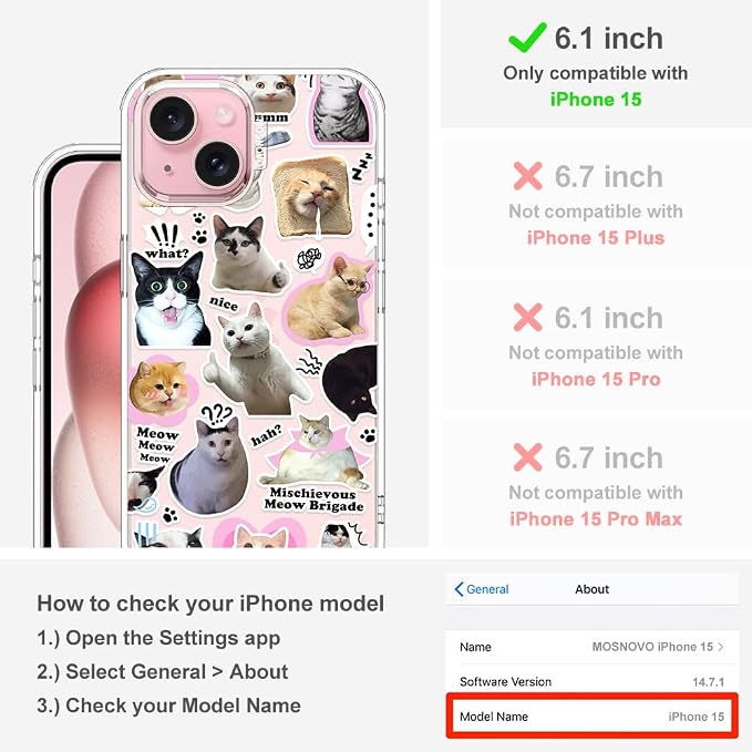 MOSNOVO Case for iPhone 15 - Image 2