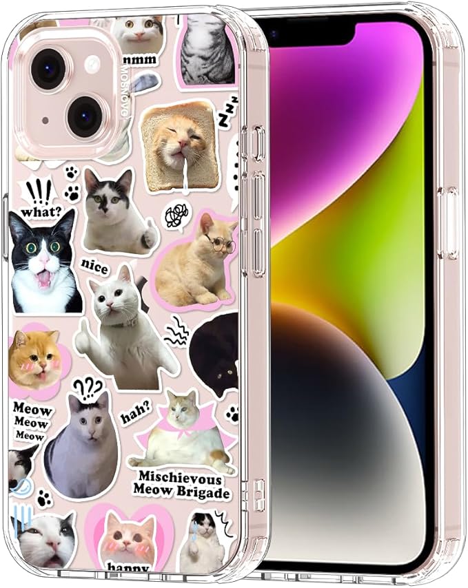 MOSNOVO for iPhone 13/14 Case | Military Grade 6.6ft Drop Tested | Clear by Mosnovo