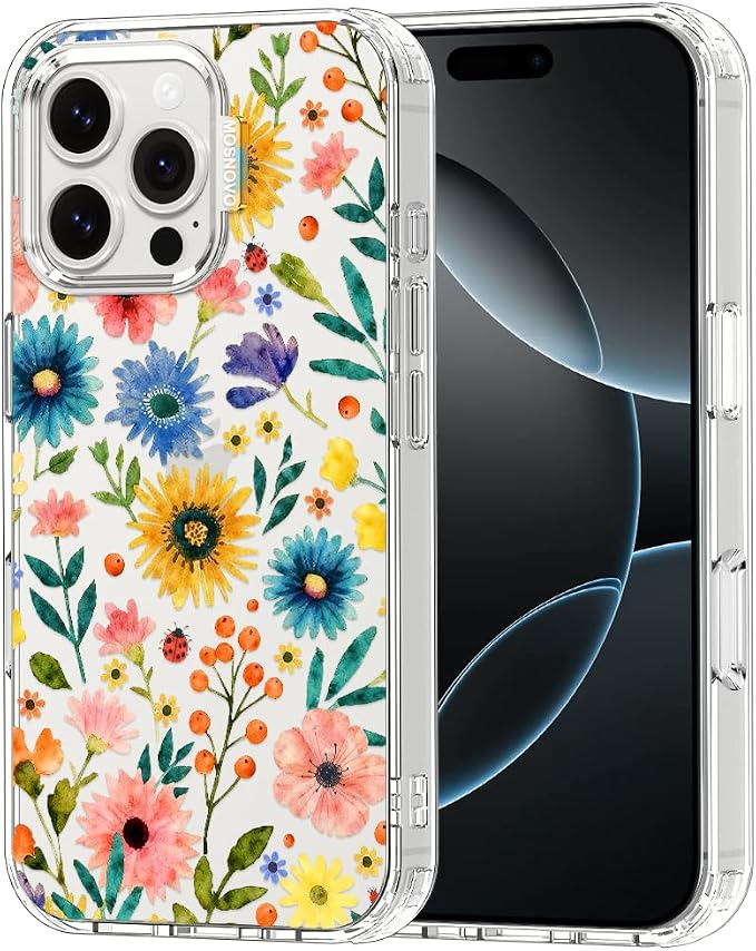 MOSNOVO for iPhone 16 Pro Max Case, Shockproof Military-Grade Protection 6.6ft by Mosnovo