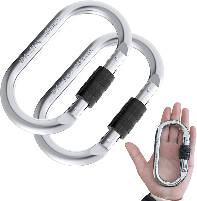 Oak-Sports Steel Carabiner Clips, Climbing Carabiner, Heavy Duty Carabiner Clip by Oak-Sports