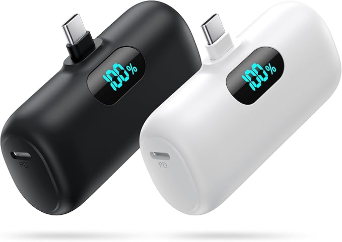 Portable Charger for iPhone 17/16/15, Mini Power Bank 5000mAh PD USB C Portable by Swyop