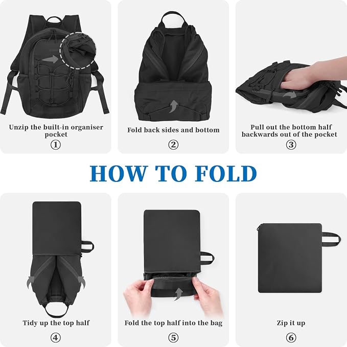 ZOMFELT Hiking Backpack for Women Men, 15L Lightweight Packable Backpack for - Image 7