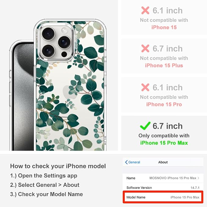 MOSNOVO Case for iPhone 15 Pro Max - Image 2