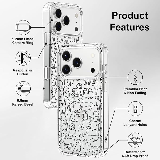 MOSNOVO for iPhone 17 Pro Case | Military Grade 6.6ft Drop Tested | Camera - Image 7