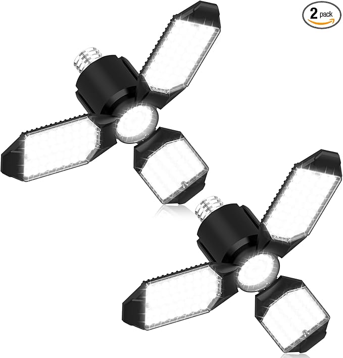 toberich LED Garage Light Bulbs 2 Pack, 8000LM Shop Lights by ToberichUltraBrightLight