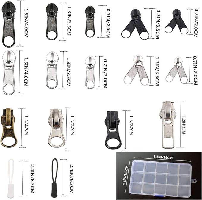 Meikeer 252-Piece Zipper Repair Kit - Image 4