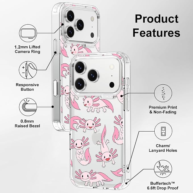 MOSNOVO for iPhone 17 Pro Case | Military Grade 6.6ft Drop Tested | Camera - Image 7