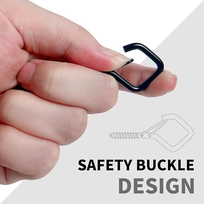 Square Ceiling Hooks with Safety Buckle - Image 4