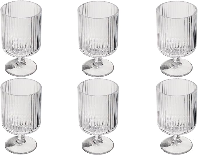 Mesa 10 oz Durable Acrylic Wine Glasses, Shatter-Resistant and Dishwasher-Safe by Unknown