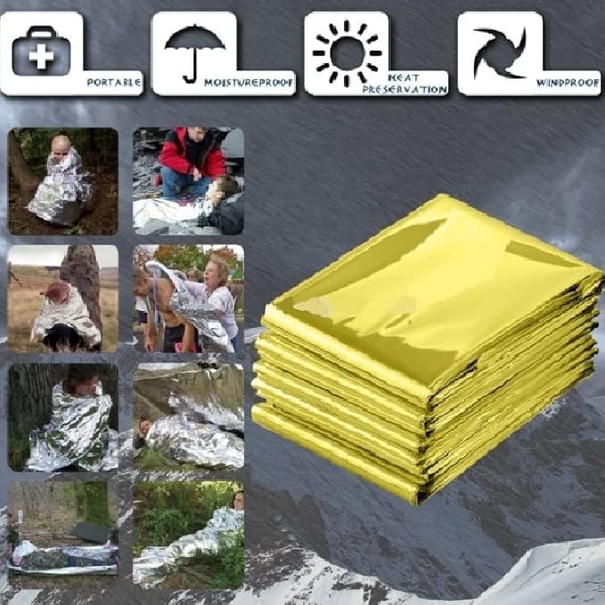 GALAXYLENSE Emergency Mylar Thermal Blanket - Image 6