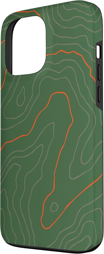Backcountry Topo Guide Orange Lines Topographical Map Case - Image 2