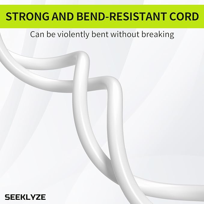 16/3 White Extension Cord 10 FT, Indoor Extension Cord - Image 5