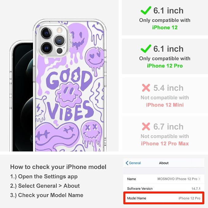MOSNOVO Case for iPhone 12 & iPhone 12 Pro - Image 2
