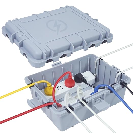 Large Outdoor Electrical Box Waterproof, IP54 Extension Cord Cover Weatherproof by OUTDSPLY