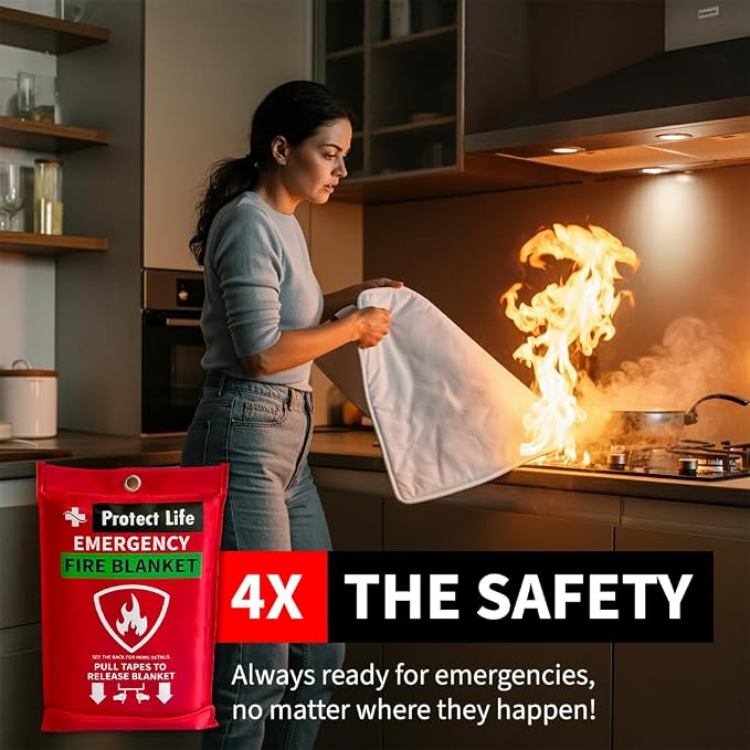 Protect Life Saving Emergency Fire Blankets 1 Pack - Image 2