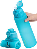 TakeToday Collapsible Water Bottles 32oz, Foldable Travel Bottle, TSA-Approved by TAKETODAY