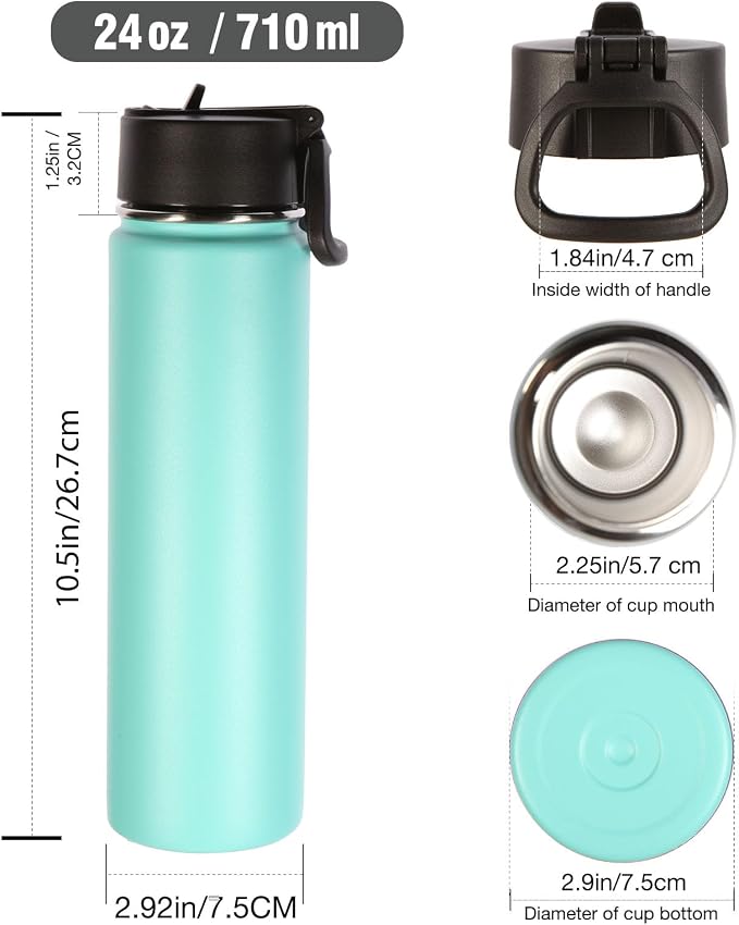Volhoply 24oz Insulated Water Bottle - Image 2