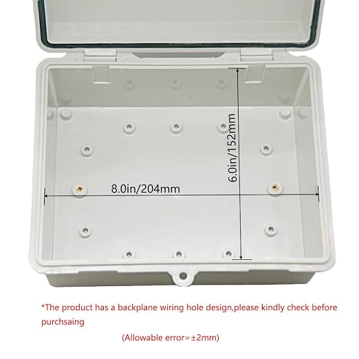 Zulkit 2pcs Junction Box ABS Plastic Dustproof Waterproof IP65 Electrical Boxes - Image 5