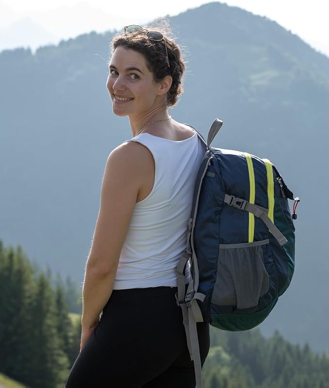 WATERFLY Lightweight Packable Hiking Backpack: 30L Foldable Travel Daypack - Image 9