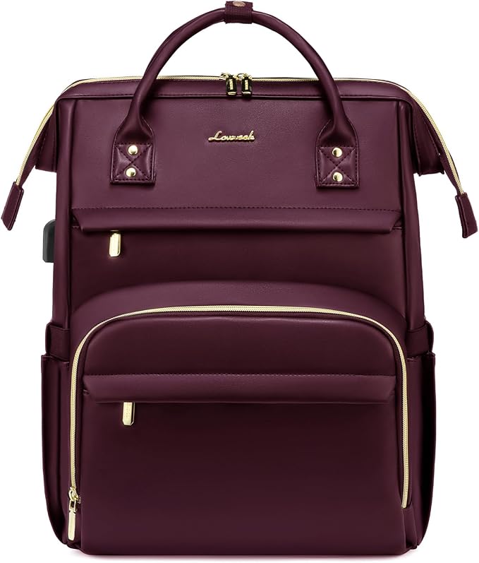LOVEVOOK Leather Laptop Backpack by LOVEVOOK
