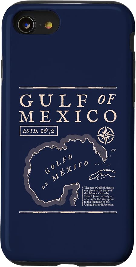 Gulf of Mexico 1672 Historic Map Case by Unknown