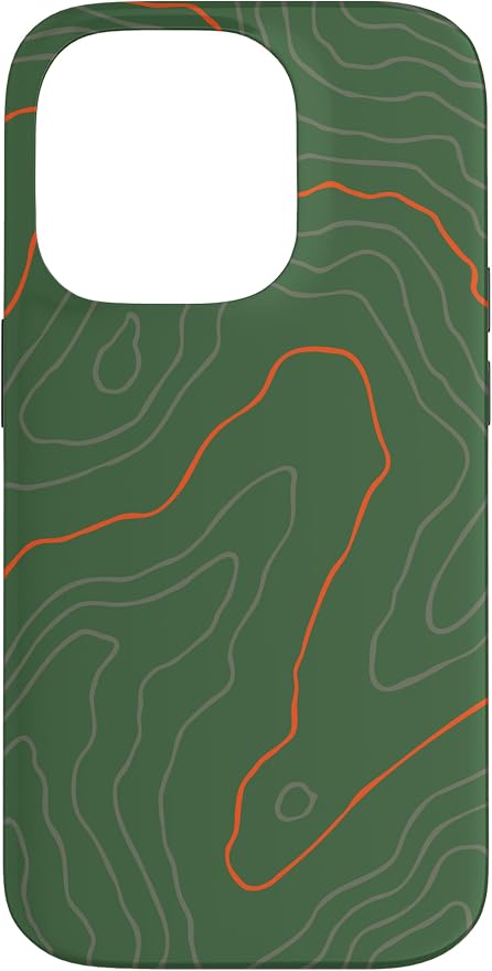 Backcountry Topo Guide Orange Lines Topographical Map Case by Unknown