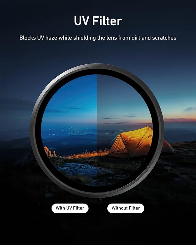 TELESIN Filters Set for DJI Osmo Action 5 Pro / 4/3, VND 2-32 Variable ND Filter - Image 4