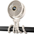 Portable Stroller Mini Fan, Small Rechargeable Personal Fan, Travel Essentials by Buywoo