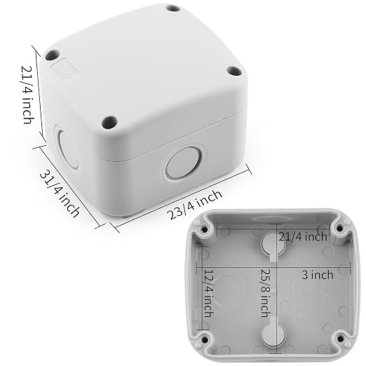 SuperInk White Junction Box ABS Plastic IP66 Waterproof, Dustproof Universal - Image 7
