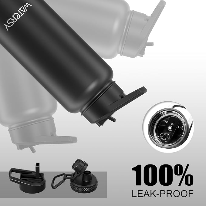 32oz Insulated Water Bottle, BPA Free&Leak Proof, Stainless Steel Water Flask - Image 5