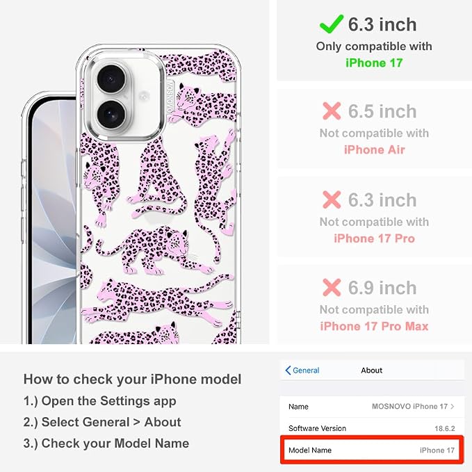 MOSNOVO for iPhone 17 Case | Military Grade 6.6ft Drop Tested | Camera Control - Image 2