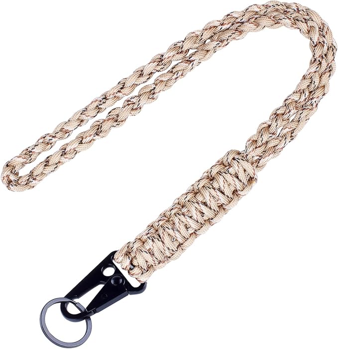 Heavy Duty Braided 550 Paracord Neck Lanyard Keychain by MAGITATI