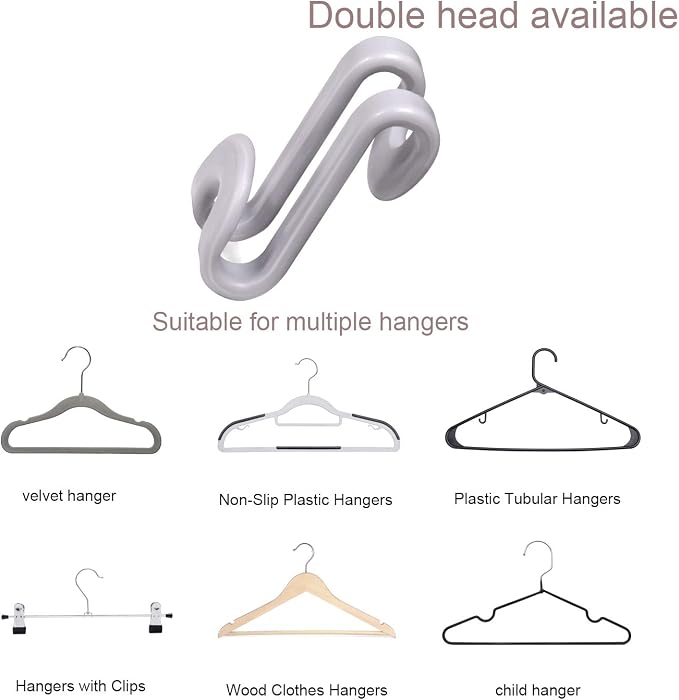 Mlici Clothes Hanger Connector for Clothes Organizing, 60 Pack Space Saving - Image 9