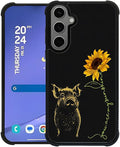 for Samsung Galaxy S24 S25 Plus Case, Pig Sunflower Yellow Sunshine Pattern by FKBRCL4U