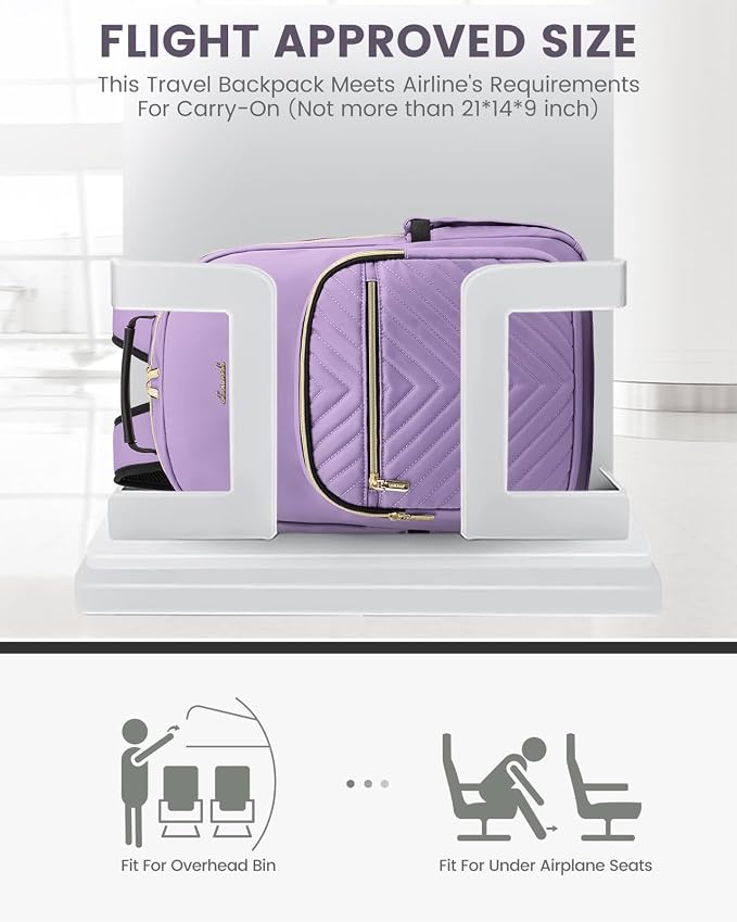 LOVEVOOK Laptop Backpack for Women, Travel Computer Work Bags - Image 8