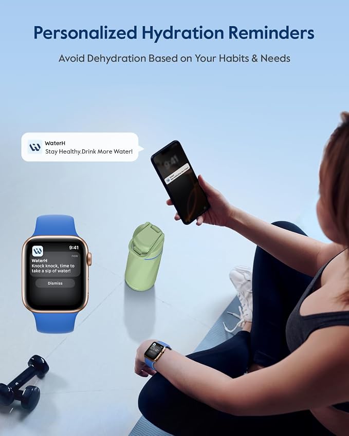 BOOST Smart Water Bottle that Reminds You to Drink, 24oz BPA-Free Stainless - Image 3