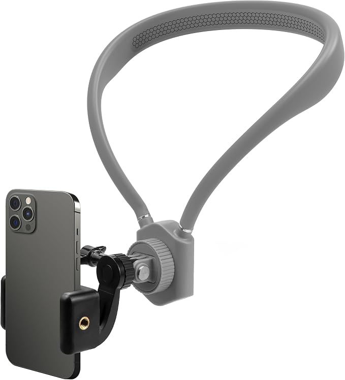 Neck Mount for Phones, Hands Free POV/Vlog Filming, Neck Cell Phone Holder for by Binazon