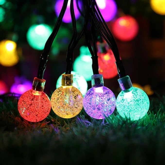 Toodour Solar String Lights Outdoor, 36ft 60 LED Globe String Light - Image 3
