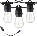 BRIMAX 24.6Ft USB Powered String Lights, 10 LED Bulbs Waterproof & Shatterproof by BRIMAX