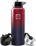 IRON °FLASK Camping & Hiking Hydration Flask - 40 oz Dark Rainbow by IronFlask