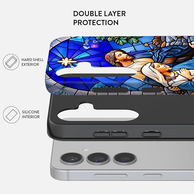 Compatible for Samsung Galaxy S25 FE 5G Case, Dual Layer Heavy Duty 2 in 1 - Image 2