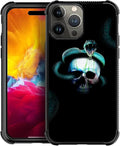 for iPhone 15 Pro Case, Skeleton Winding Snake Pattern Graphic Design Girl Boy by FKBRCL4U